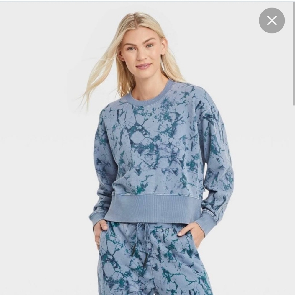Jogger and Sweatshirt set acid wash